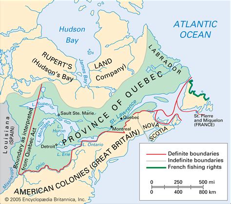 Map Of Canada 1713 St Lawrence River