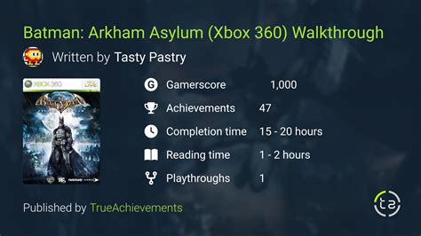 Batman: Arkham Asylum Walkthrough