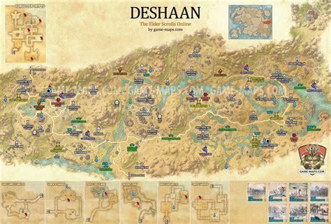 ESO Deshaan Map Elder Scrolls Online, Craft Set, Treasure Maps, Library ...