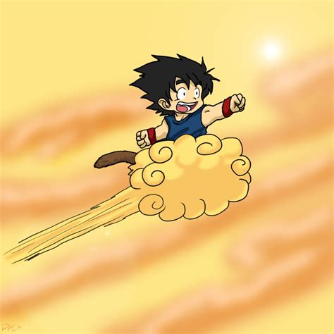 Flying Nimbus and Goku by CinnamonKitt on DeviantArt