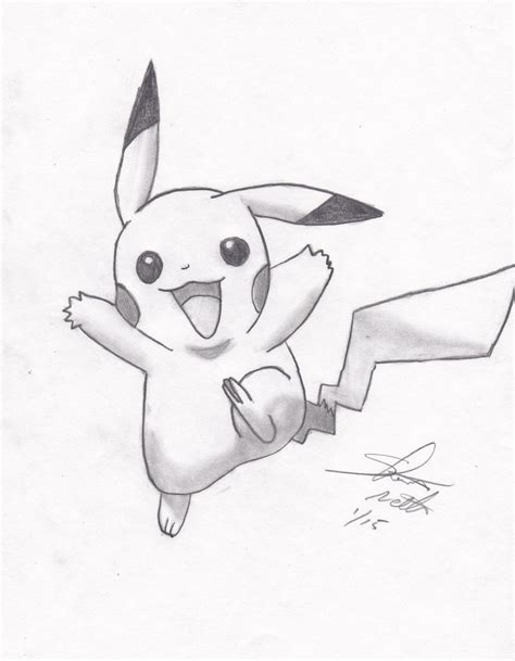 Pikachu Sketch Drawing at PaintingValley.com | Explore collection of Pikachu Sketch Drawing