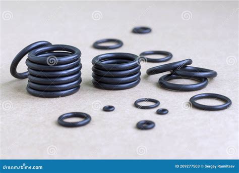 A Set of Sealing Gaskets for the Repair Stock Image - Image of pressure, seal: 209277503