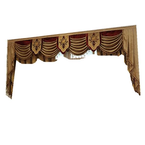 European Luxury Brown chenille curtains sheer for bedroom living room ...
