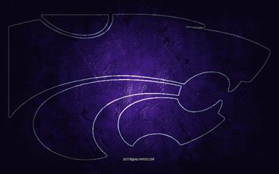 Download wallpapers Kansas State Wildcats, American football team, purple background, Kansas ...