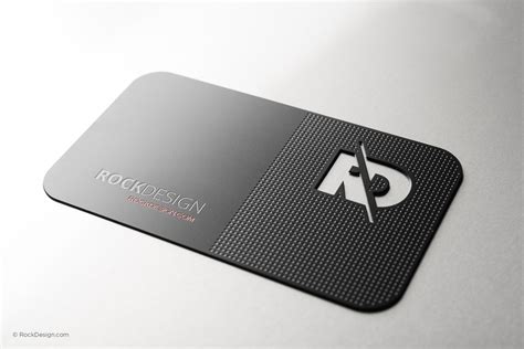 Modern Metal Business Card Design