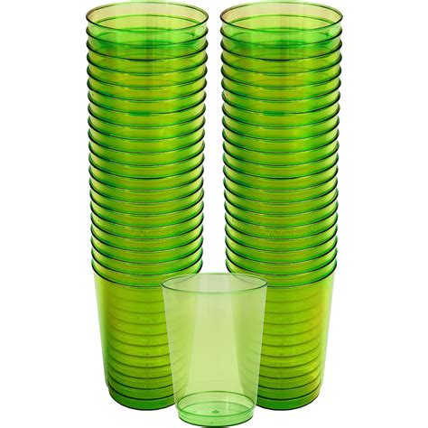 Big Party Pack Kiwi Green Plastic Cups 72ct 10oz | Party City