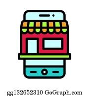 900+ Mobile Shopping App Icon Clip Art | Royalty Free - GoGraph