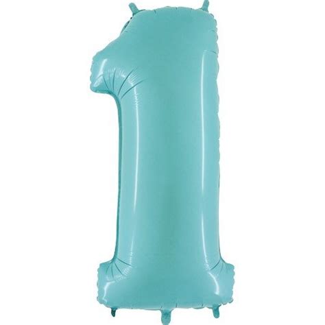 40″ Pastel Blue Jumbo Number Foil Balloon – Sprinkie Parties