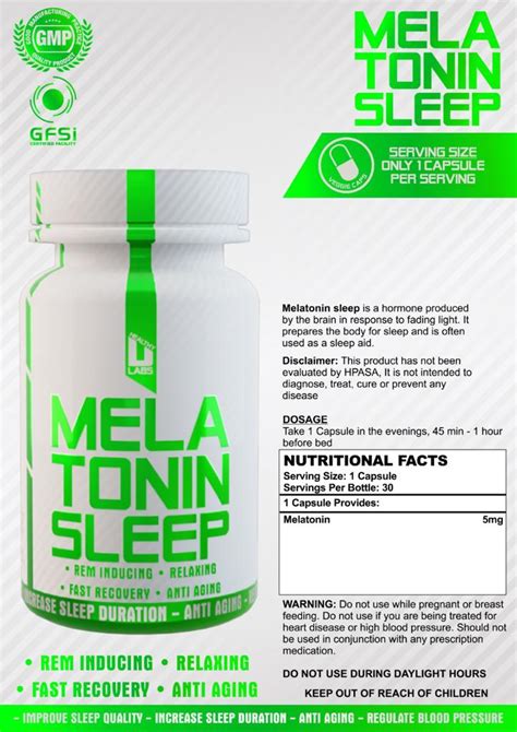 Melatonin Sleeping Aid | Anabolic Juice SA