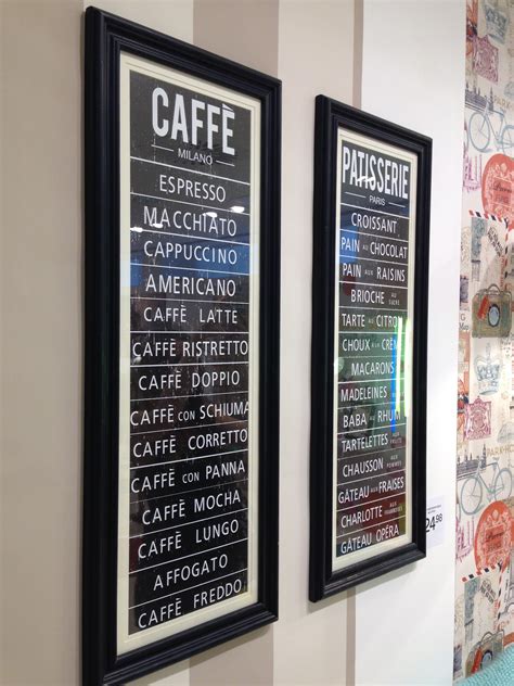 This set of two French cafe framed signs from the Authentic range will really add some class to ...