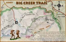 Big Creek Trail | Hiking map, Hiking trail maps, Big creek