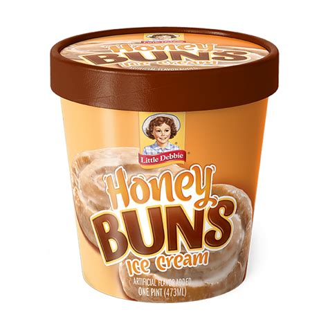 Little Debbie Honey Buns Ice Cream, Honey Bun Ice Cream with Sweet Cinnamon, Pint - Walmart.com