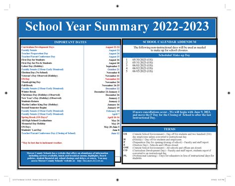 Mercer County Public Schools Calendar 2023 and 2024 - PublicHolidays.com