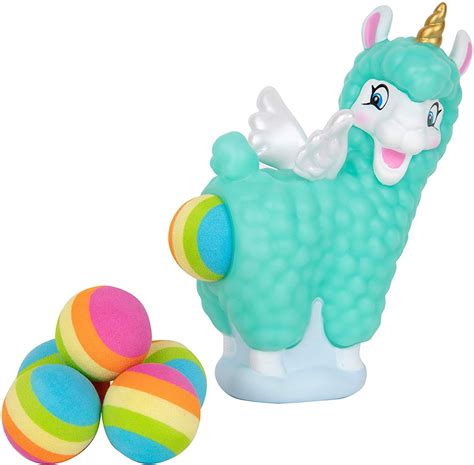 Hog Wild - Hog Wild Pooping Llamacorn - Unique Llama Plus Unicorn Popper Toy - Shoot Foam Balls ...