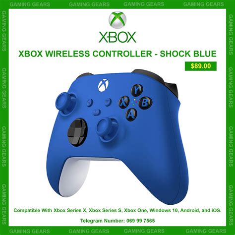 XBOX WIRELESS CONTROLLER SHOCK BLUE - Gaming Gears - Best Gaming Gears Shop in Town.