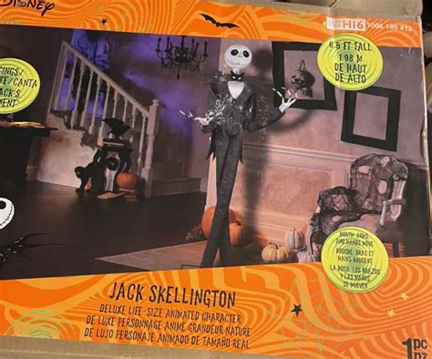 NIGHTMARE BEFORE CHRISTMAS 6.5 ft Animatronic Disney Jack Skellington Halloween $379.00 - PicClick