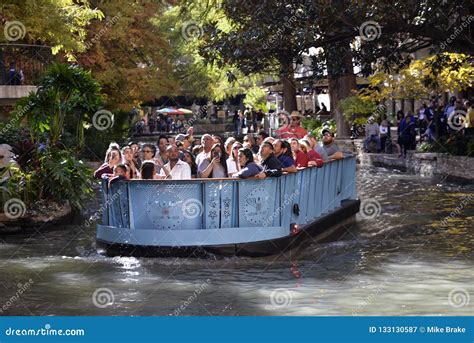 San Antonio Riverwalk Boat Ride, San Antonio, Texas Editorial ...