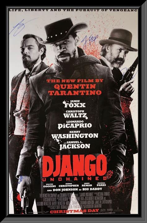 Django Unchained Cast Signed Movie Poster - Etsy | Quentin tarantino movies, Tarantino films ...