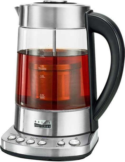 Bella Pro Series 1.7L Electric Tea Maker/Kettle Stainless Steel 90069 | Kettle, Tea maker, Cool ...