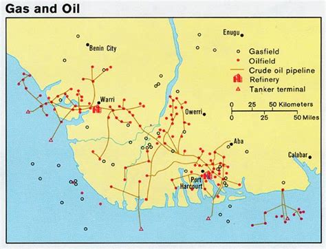 Oil production in Nigeria