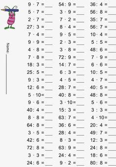 Math Multiplication, Math Practices