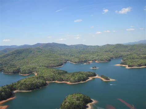 Blue Ridge, Georgia..Lake Blue Ridge via Blue Ridge Helicopter Tours ...