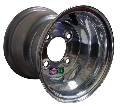 8 x 7 Douglas Polished Aluminum Wheel (4 on 4) | 678000 | Douglas Wheel 036-01 | BMI Karts And Parts