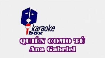 Karaoke de Ana Gabriel