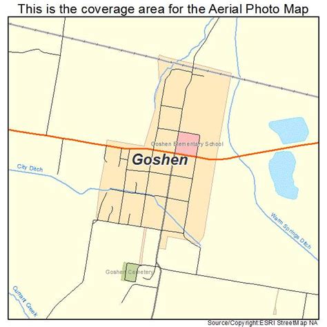 Aerial Photography Map of Goshen, UT Utah