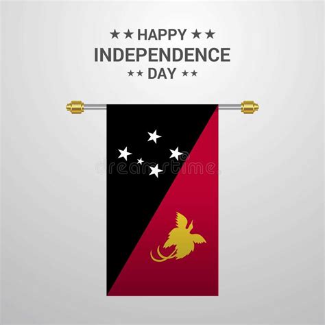 Papua New Guinea Independence Day Greeting Card. Stock Vector ...