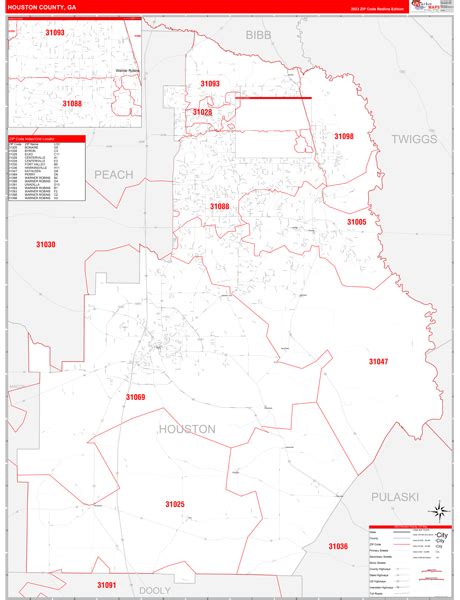 Maps of Houston County Georgia - marketmaps.com