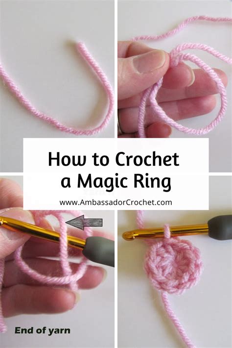 How To Make A Crochet Magic Ring - Ambassador Crochet