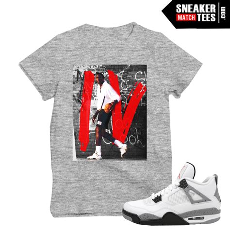 Jordan wearing White Cement 4 OG | Sneaker Match Tees