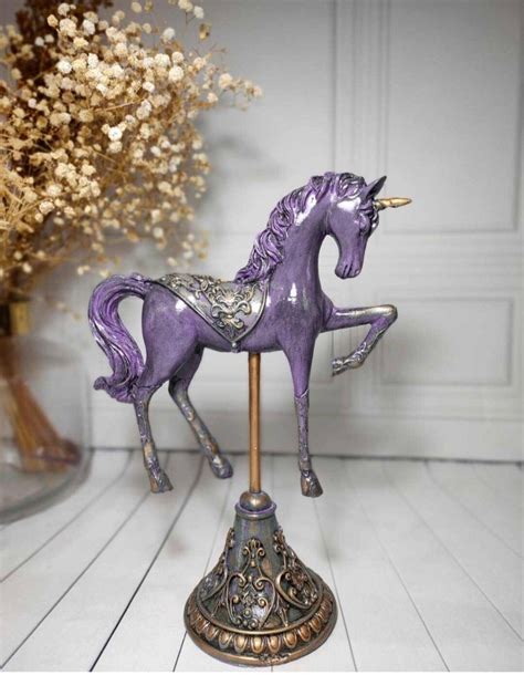 Unicorn horse statueunicorn Sculpture Horse statue Blue | Etsy