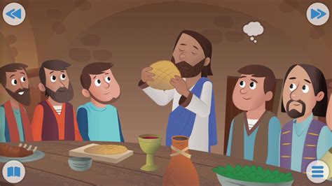 Jesus Last Supper Cartoon