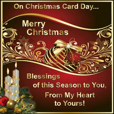 On Christmas Card Day...Merry Christmas. Blessings Of This Season To You Pictures, Photos, and ...