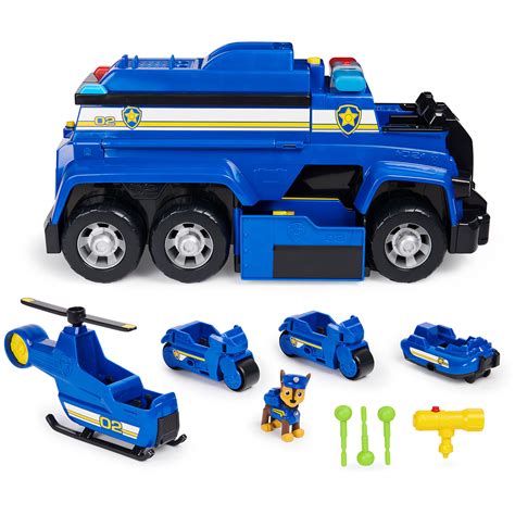 Paw Patrol, Chase’s 5-in-1 Ultimate Cruiser with Lights and Sounds, for Kids Aged 3 and up ...