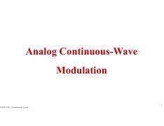 Lecture 2.pdf - Analog Continuous-Wave Modulation ELEE3130U ...