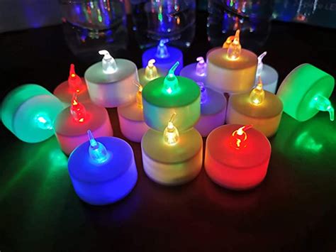 7 Color Changing Flameless LED Tealight Candle - Akadi Candles