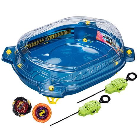 Beyblade Burst QuadStrike Thunder Edge Battle Set with Beystadium, 2 ...