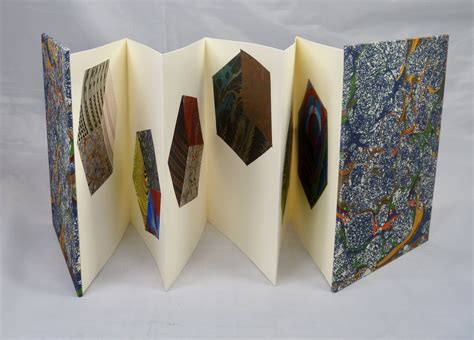 Accordion Book With Tumbling Cubes of Marbled Papers - Etsy | Accordion ...