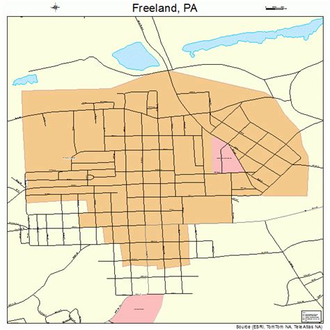 Freeland Pennsylvania Street Map 4227744