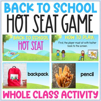 Back to School Hot Seat Guessing Game - Whole Class Community Building ...