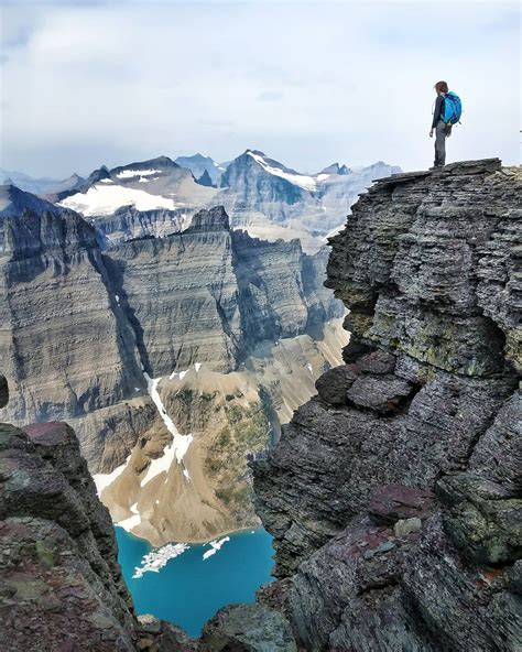 From Mount Wilbur, overlooking Iceberg Lake, Glacier National Park, Montana, USA [OC] Somewhere ...