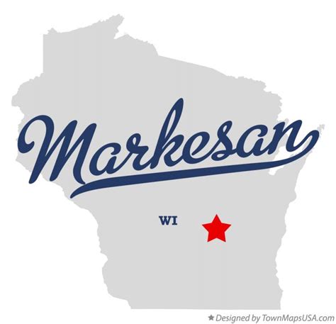 Map of Markesan, WI, Wisconsin