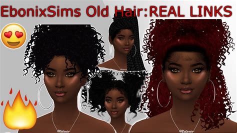 Sims 4 Curly Hair CC | Ebonix CC Haul | CC SHOPPING - YouTube