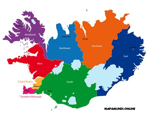 Islandia Mapa Europa