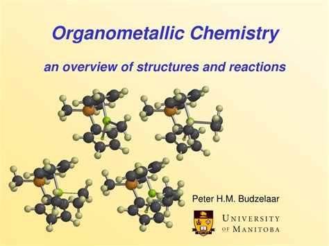 PPT - Organometallic Chemistry an overview of structures and reactions PowerPoint Presentation ...