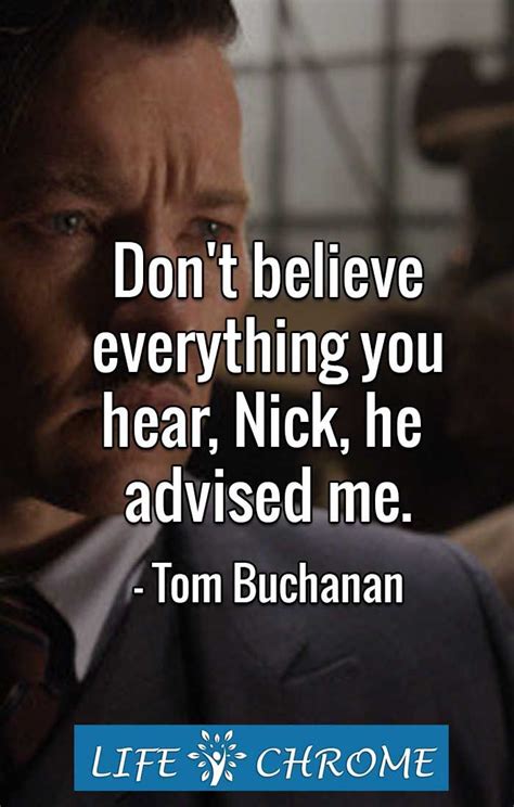 Tom Buchanan Quotes | Quotes by famous people, People quotes, How to ...