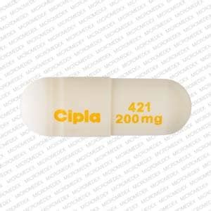 Pill Finder: Cipla 421 200 mg White Capsule-shape - Medicine.com